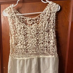 White Lace Tank Top